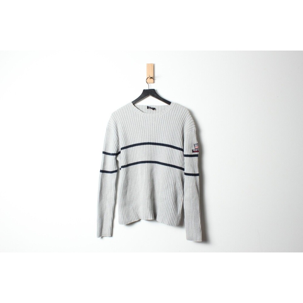 Vintage 90s Ralph Lauren Polo Chunky Rib Knit Sweater Made in Australia - Medium